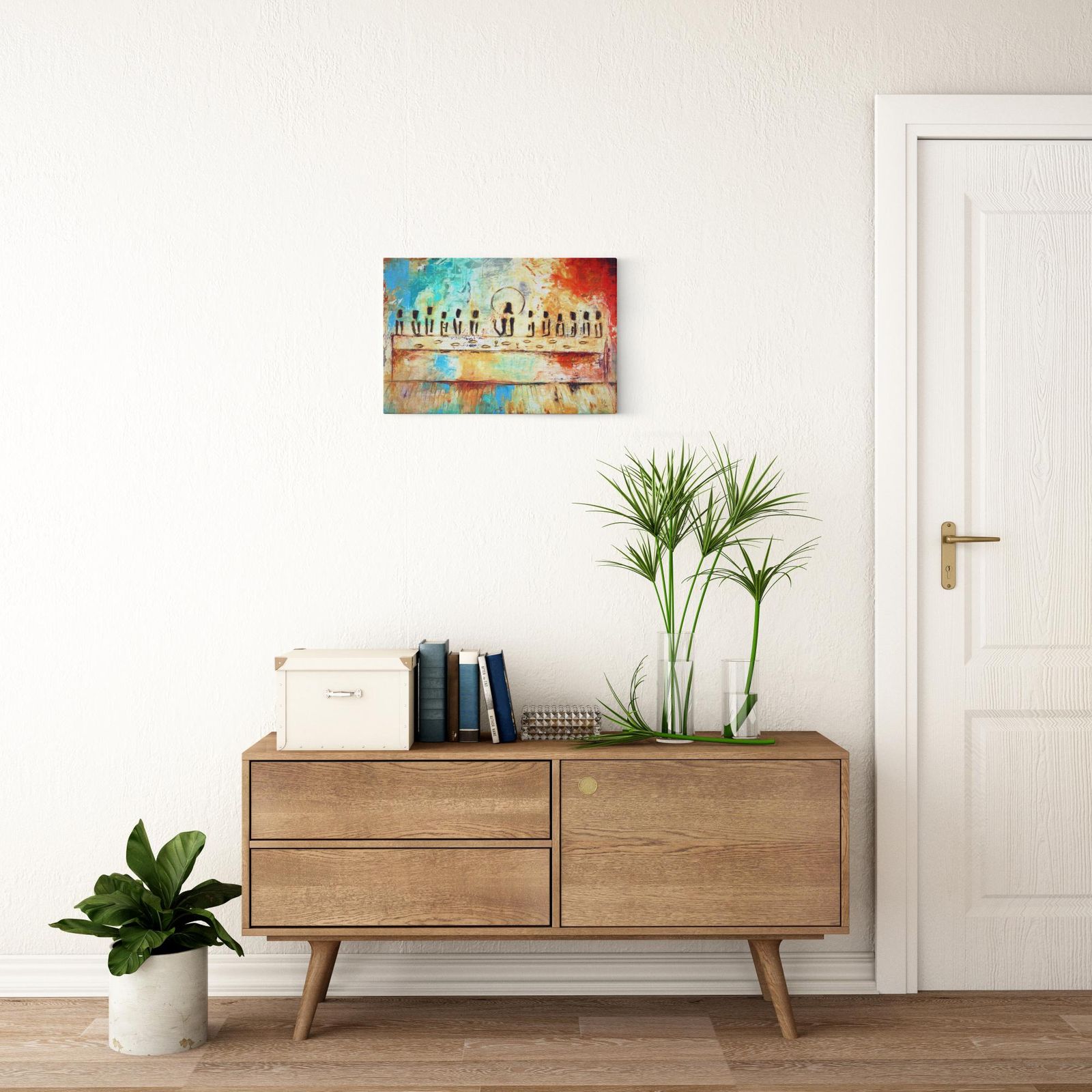Last Supper artwork detail - christian wall art canvas print wall art