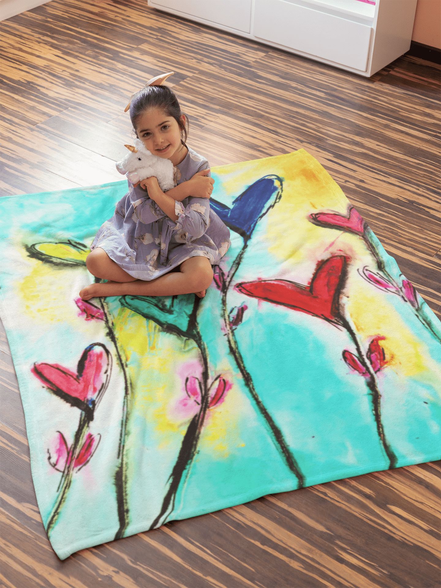 Blessed Day Minky Blankets artwork detail - christian inspirational minky blanket wall art