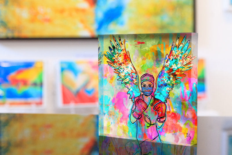 Artwork symbolizing God's enduring presence and angelic protection. A call to embrace hope and maintain our inner light, even in the face of challenges.
