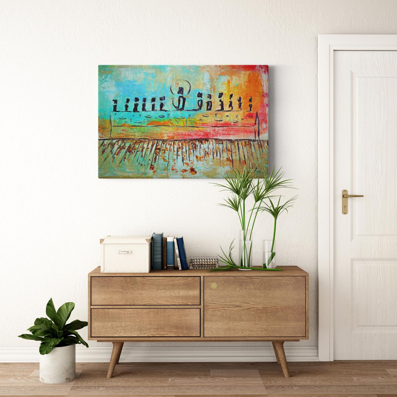 The Last Supper artwork detail - christian wall art canvas print wall art