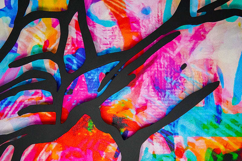 ALL I NEED IS IN YOU - LIMITED EDITION canvas print in room setting - abstract art by Ivan Guaderrama