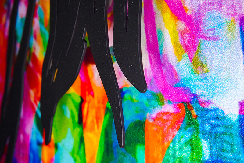 ALL I NEED IS IN YOU - LIMITED EDITION canvas print in room setting - abstract art by Ivan Guaderrama
