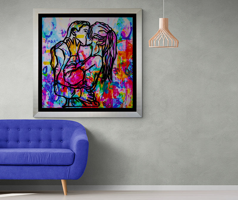 ALL I NEED IS IN YOU - LIMITED EDITION artwork detail - original abstract painting wall art