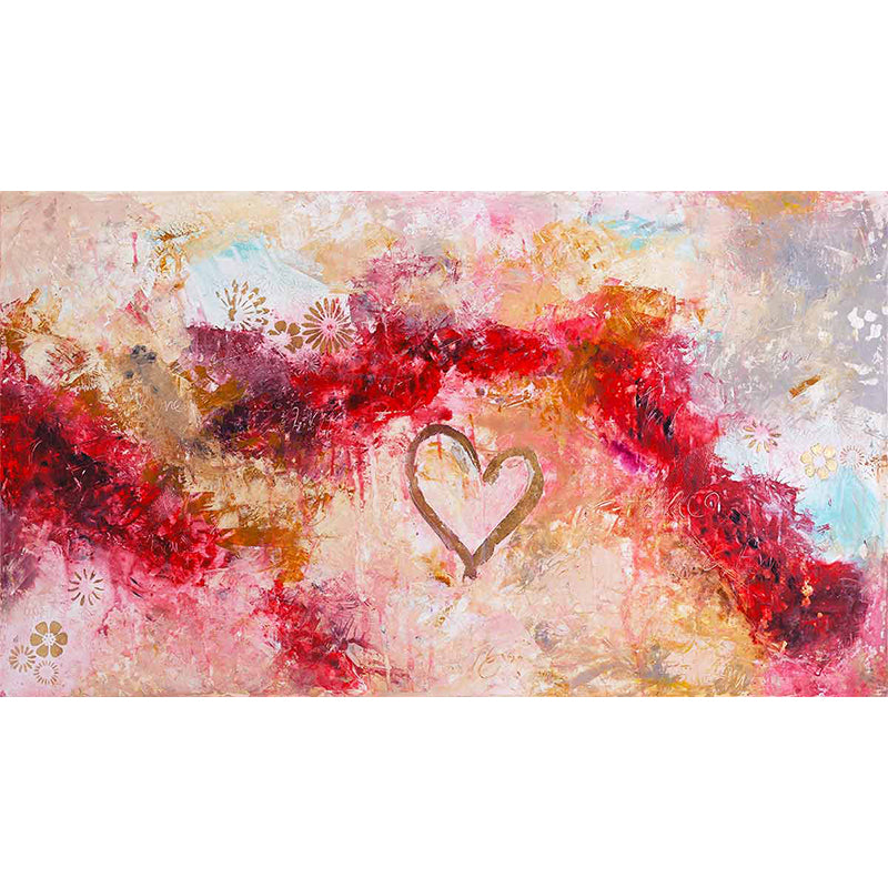 Covenant Heart - original heart painting by Ivan Guaderrama