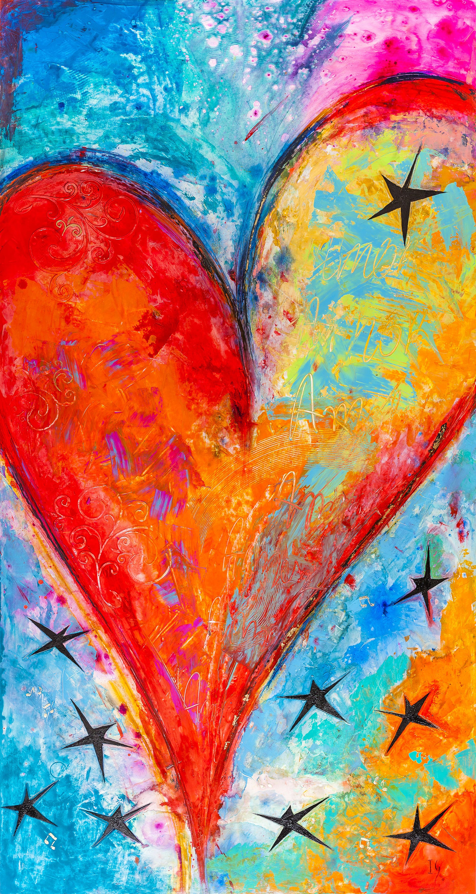 Enchanted Stars - original painting by Ivan Guaderrama
