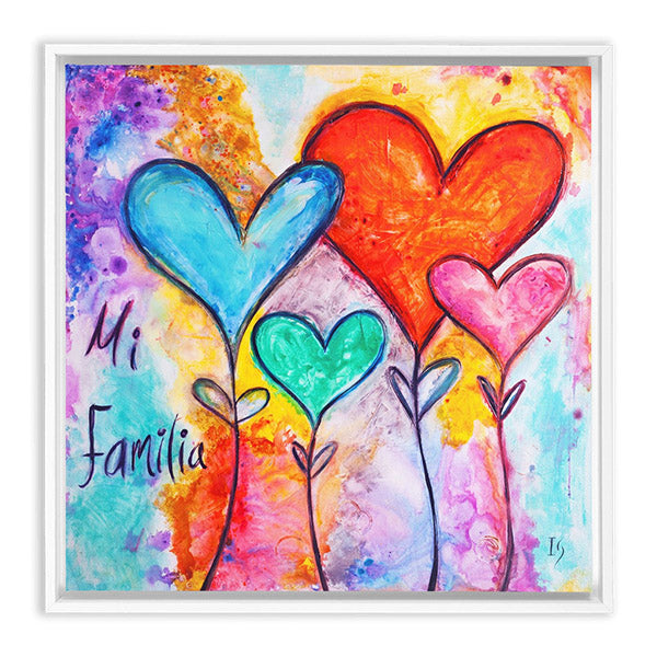 Original Painting Forever In My Heart 12x12 Heart canvas by