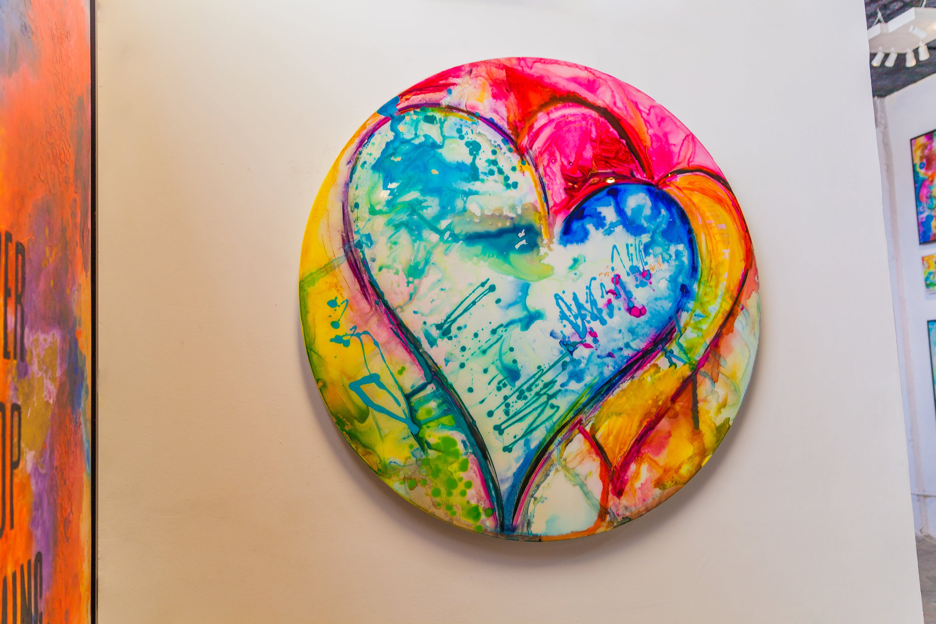 Forever canvas print in room setting - wall sculpture by Ivan Guaderrama