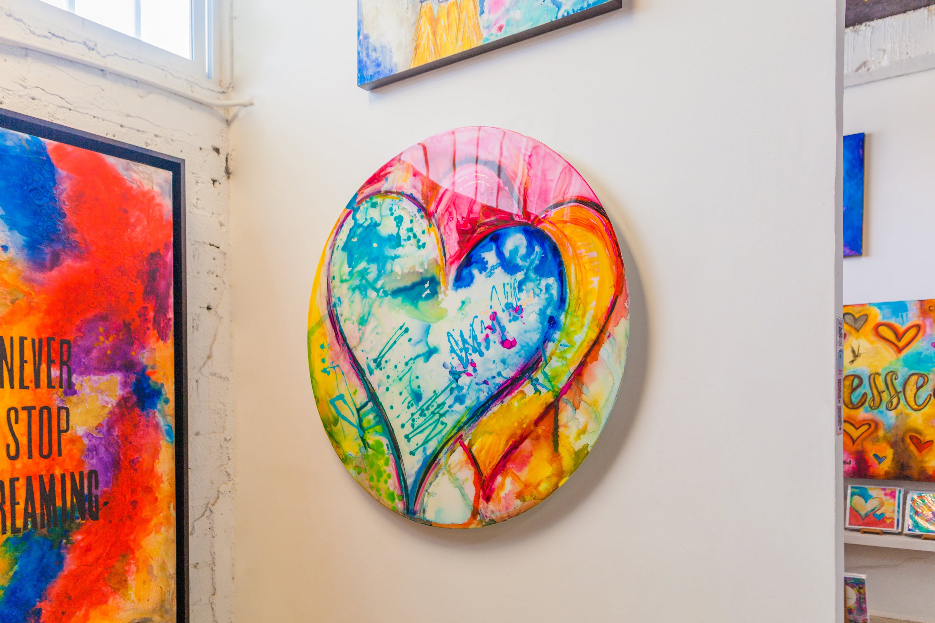 Forever canvas print in room setting - wall sculpture by Ivan Guaderrama
