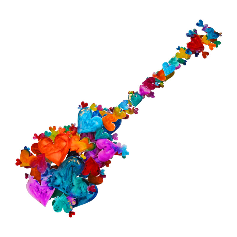 HEART PRAISE - wall sculpture by Ivan Guaderrama