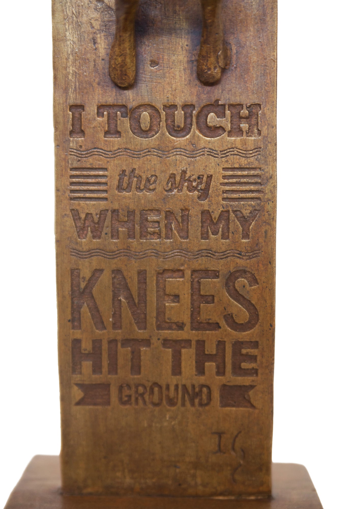 I touch the sky canvas print in room setting - wall sculpture by Ivan Guaderrama