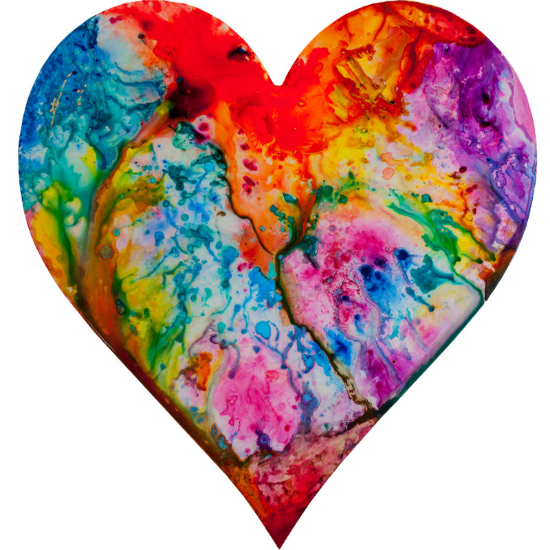 IN LOVE WITH YOU - original heart painting by Ivan Guaderrama