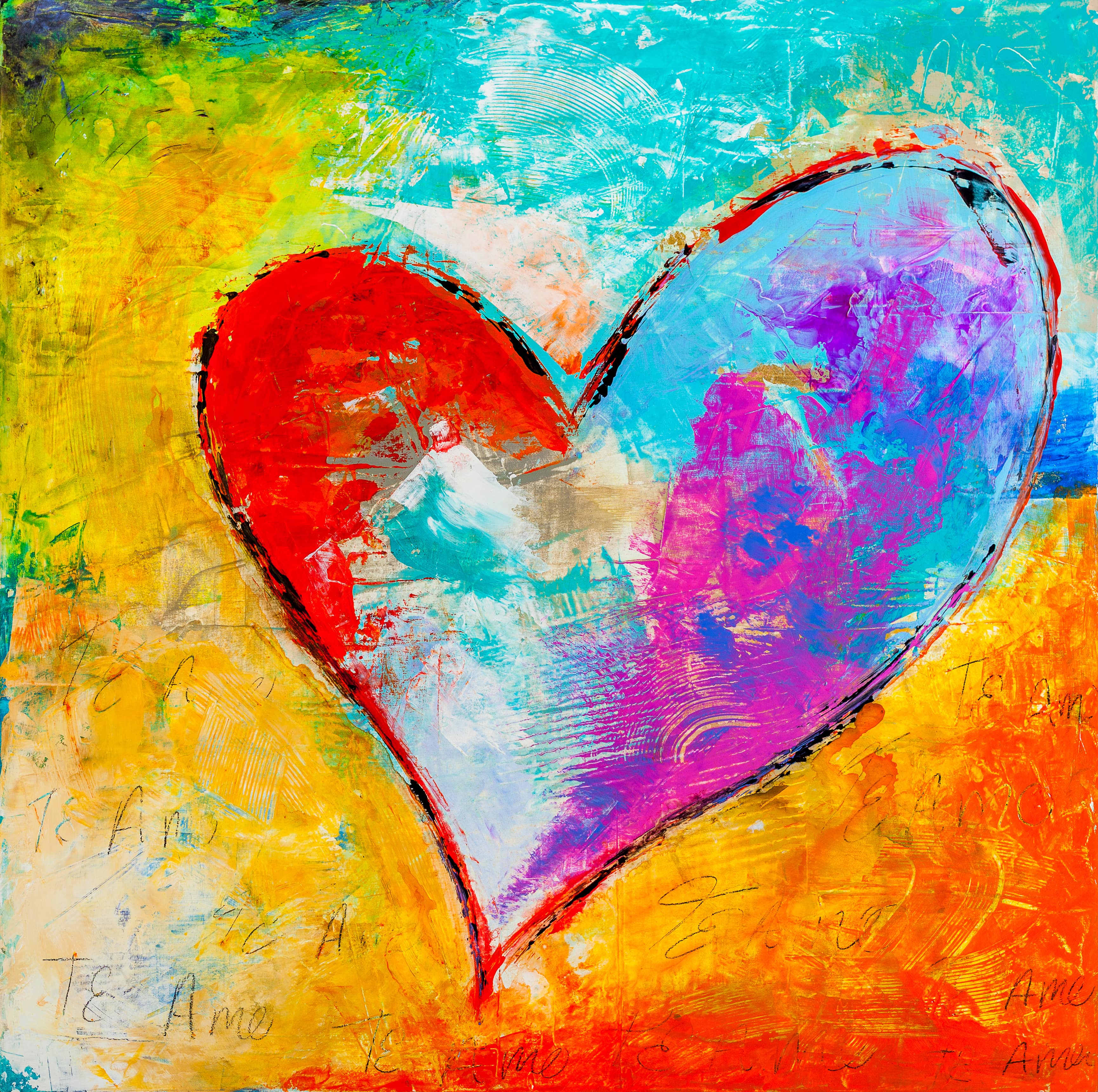 Love Of My Heart - original painting by Ivan Guaderrama