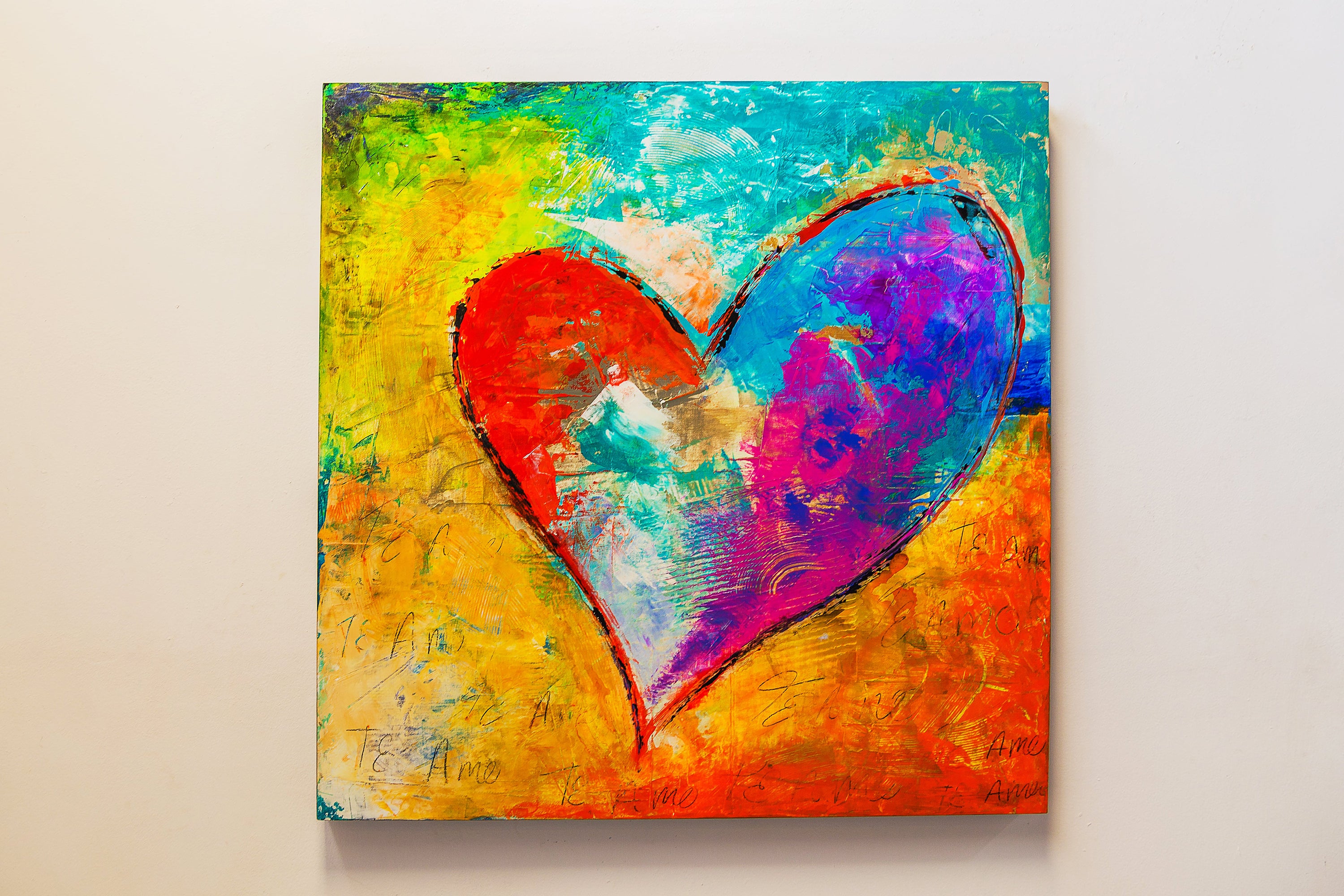 Love Of My Heart artwork detail - original painting wall art