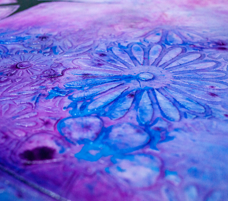 Feeling Divine Love artwork detail - original heart painting wall art