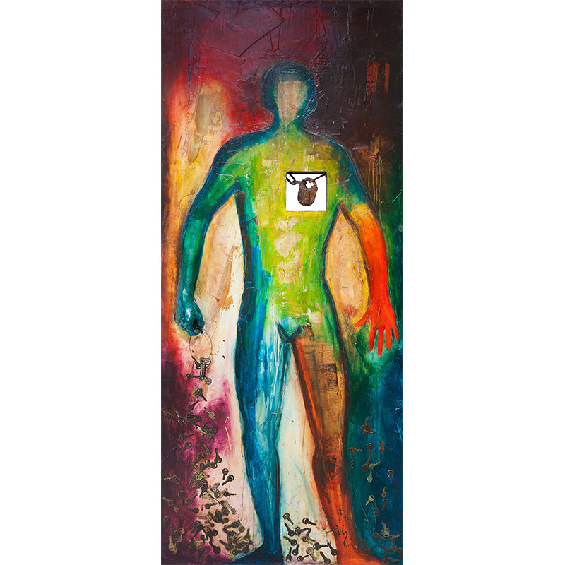 My heart is yours - original painting by Ivan Guaderrama