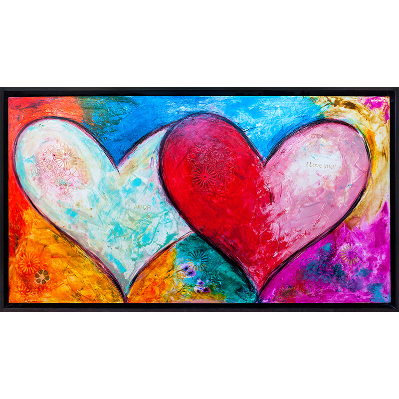 Pure Heart Meaning - original heart painting by Ivan Guaderrama