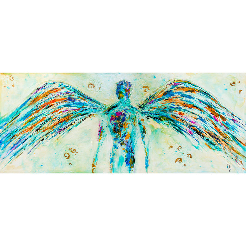 Perfect Soul - original angel painting by Ivan Guaderrama