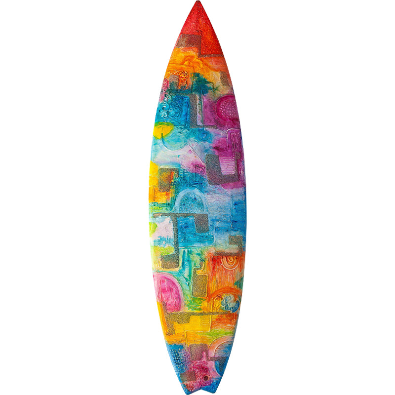 Surf Rider - original painting by Ivan Guaderrama