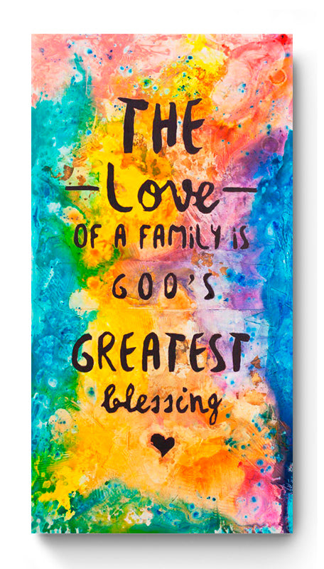 The Love of a Family - original inspirational lettering art by Ivan Guaderrama