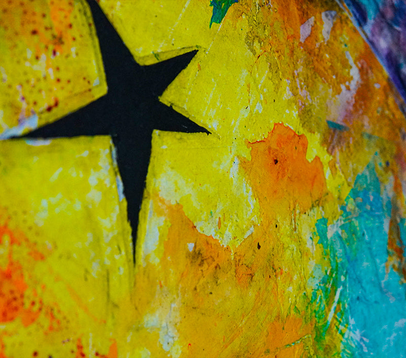 Touch My Soul canvas print in room setting - heart painting by Ivan Guaderrama