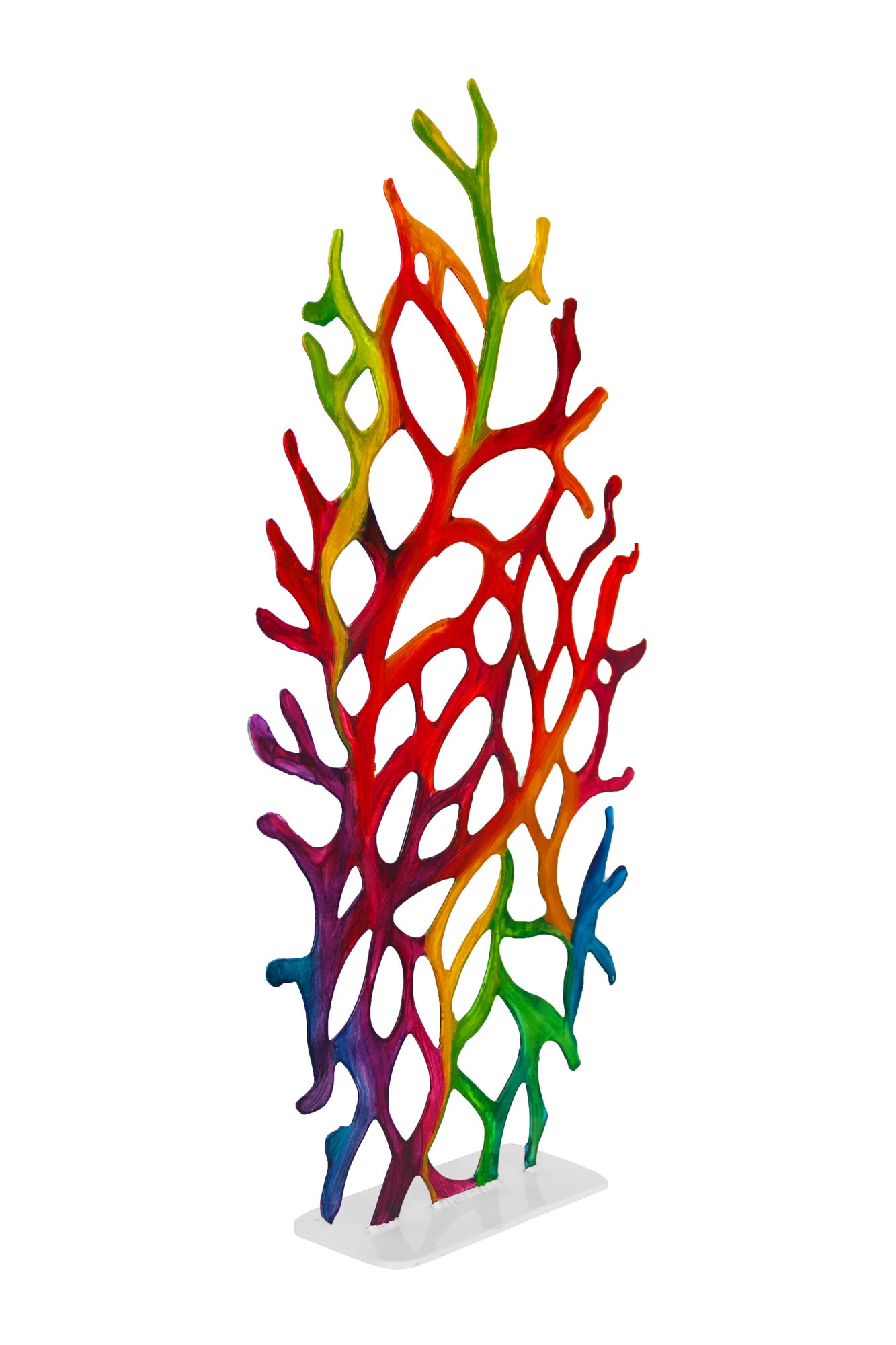 Tree of knowledge canvas print in room setting - wall sculpture by Ivan Guaderrama