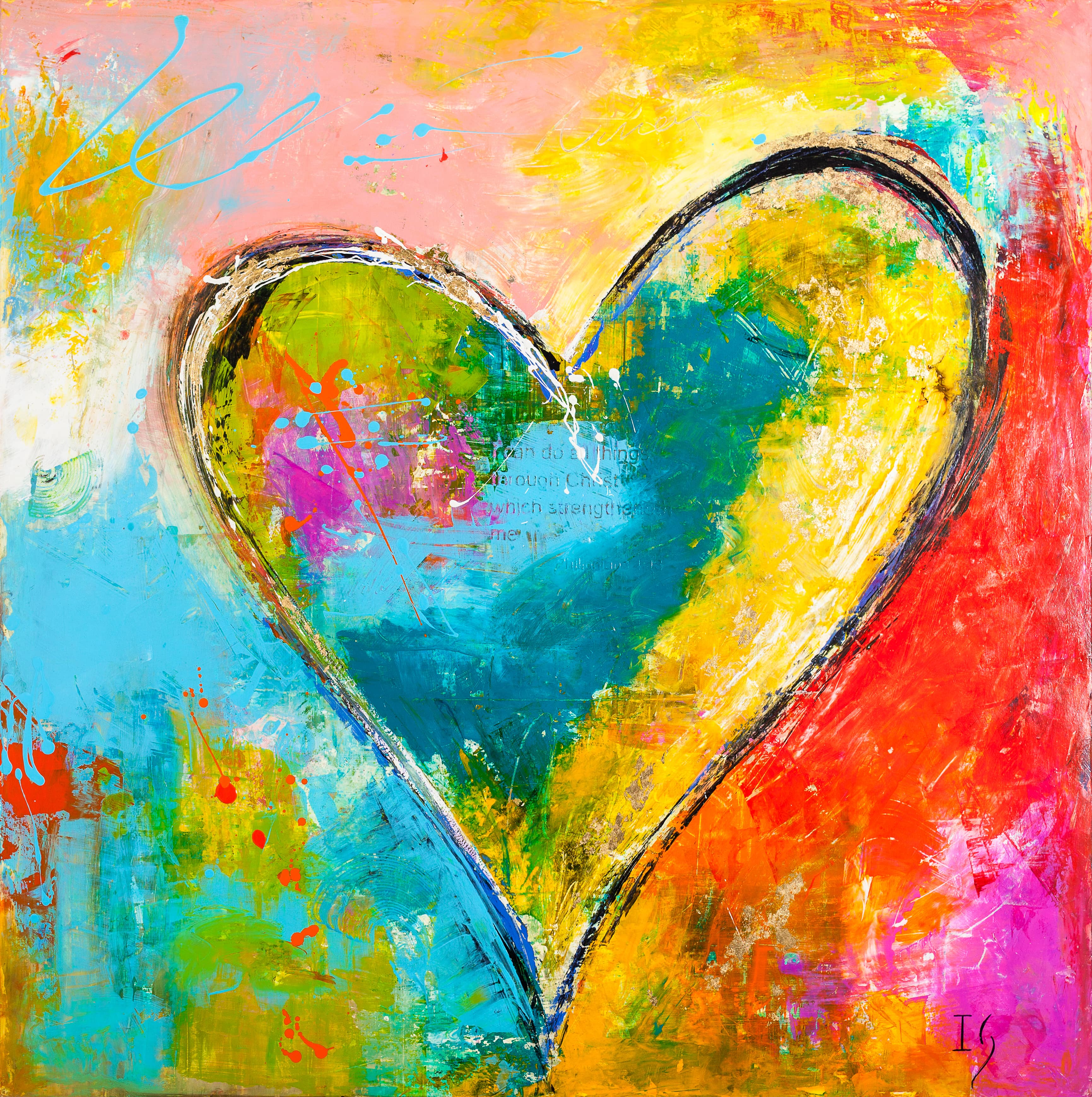 Unstoppable Heart - original painting by Ivan Guaderrama