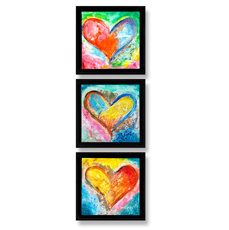 WONDERFUL - original heart painting by Ivan Guaderrama