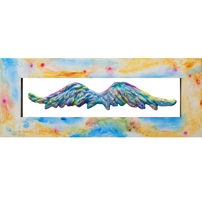 Wings of Glory - original angel painting by Ivan Guaderrama