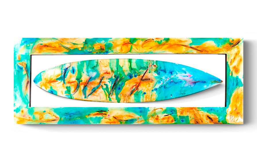 Baja Surf - original abstract painting by Ivan Guaderrama