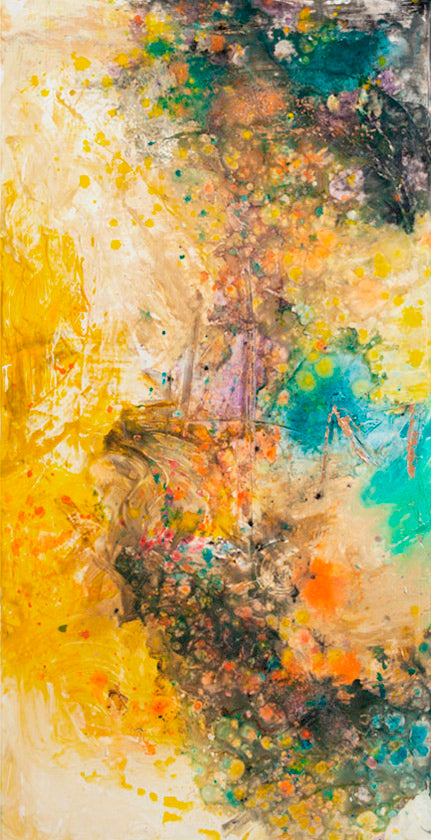 Love For Two artwork detail - original abstract painting wall art