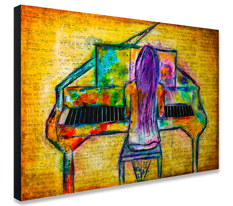EVERLAST MELODY artwork detail - original painting wall art