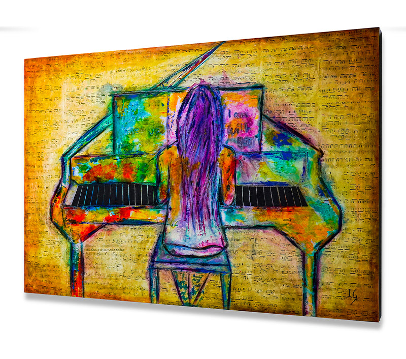 EVERLAST MELODY artwork detail - original painting wall art