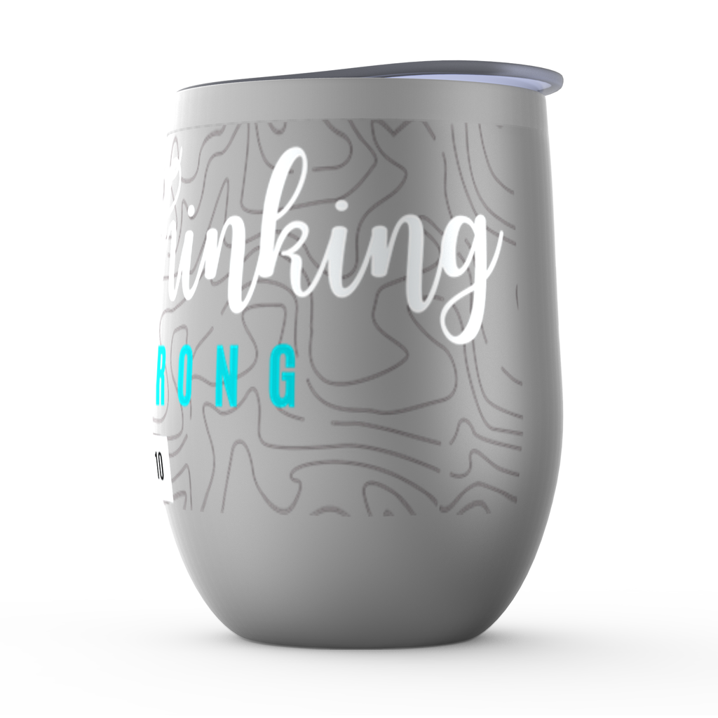 Stay Strong Stemless Wine Tumblers canvas print in room setting - christian tumbler by Ivan Guaderrama