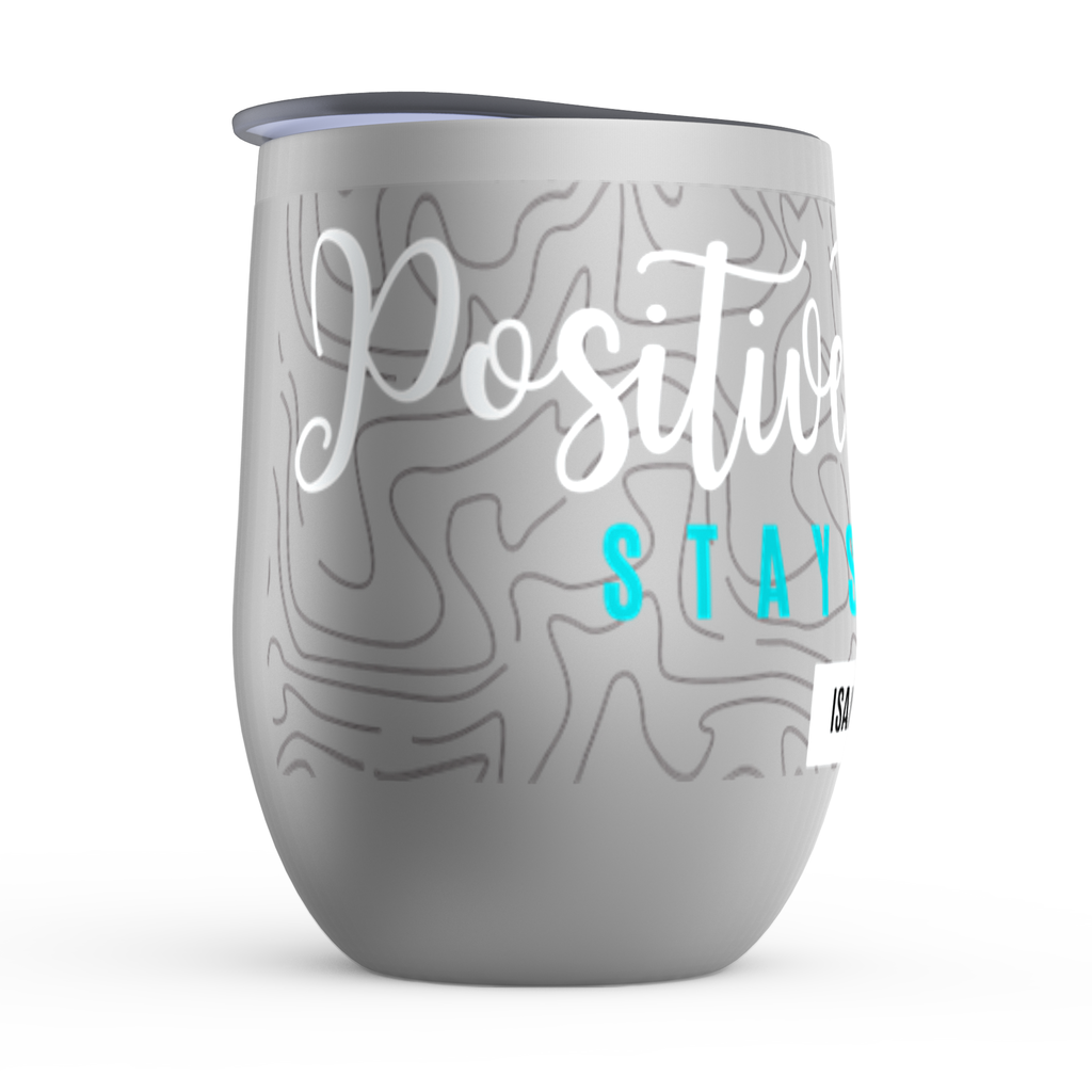 Stay Strong Stemless Wine Tumblers canvas print in room setting - christian tumbler by Ivan Guaderrama