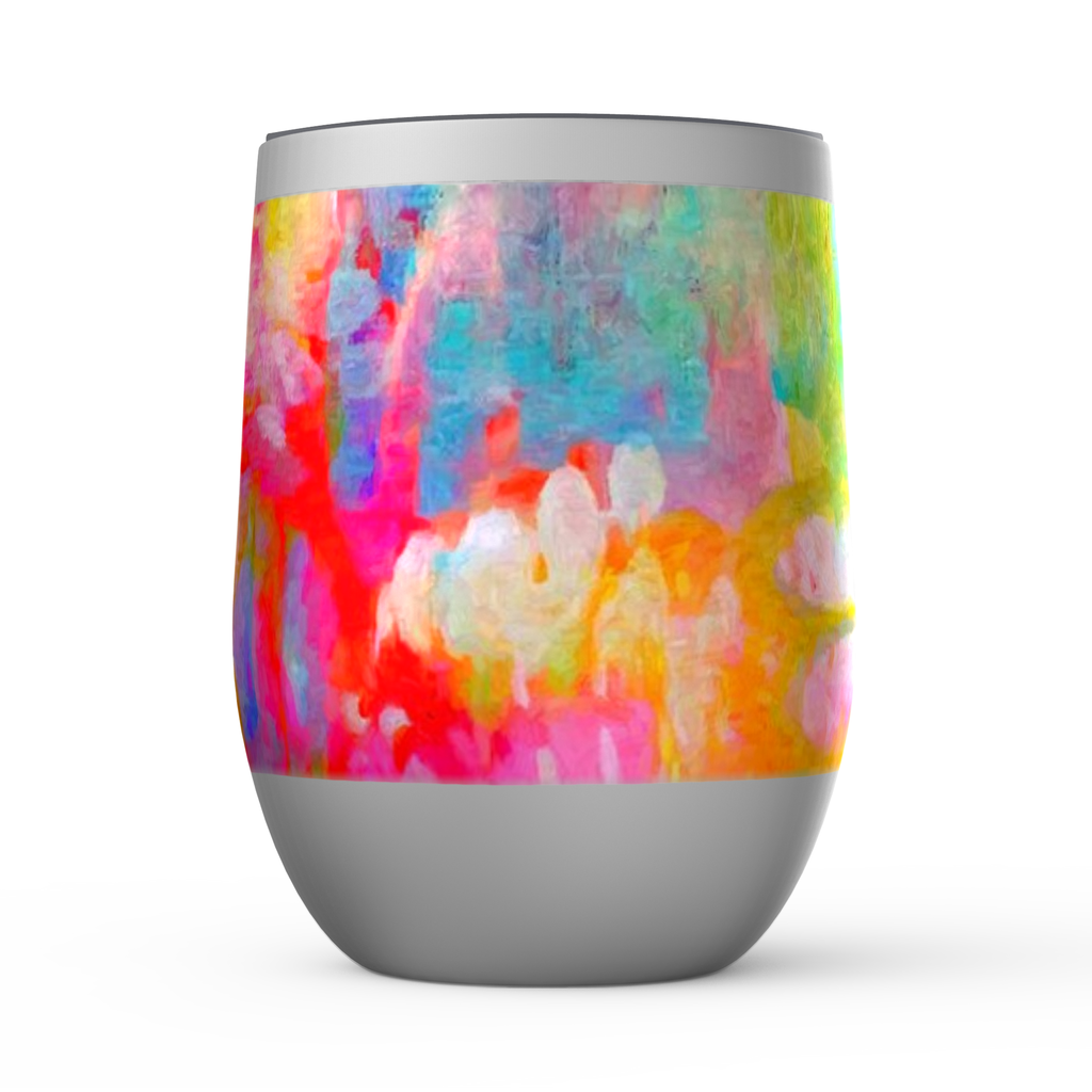 Special Friend Stemless Wine Tumblers canvas print in room setting - christian tumbler by Ivan Guaderrama