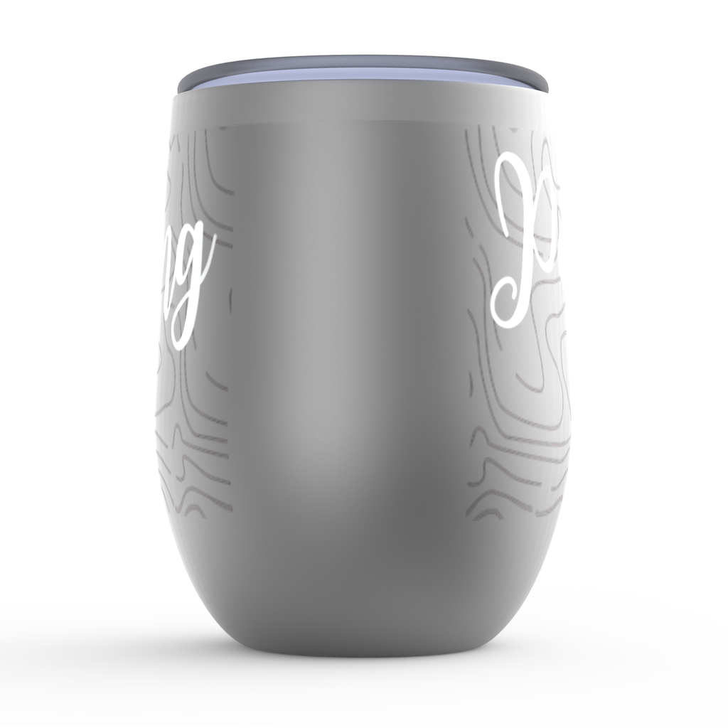 Stay Strong Stemless Wine Tumblers canvas print in room setting - christian tumbler by Ivan Guaderrama