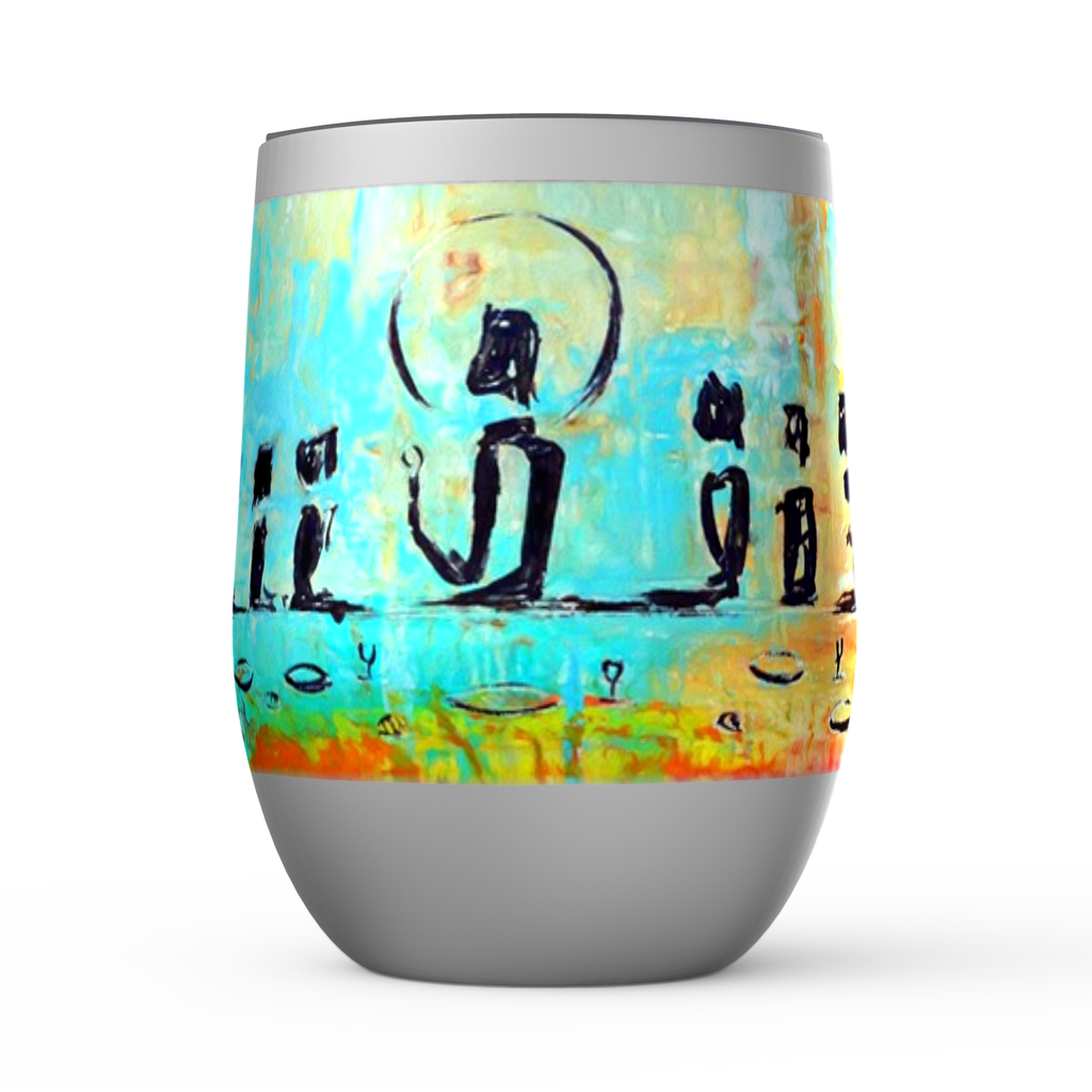 The Last Supper Stemless Wine Tumblers - christian inspirational tumbler by Ivan Guaderrama