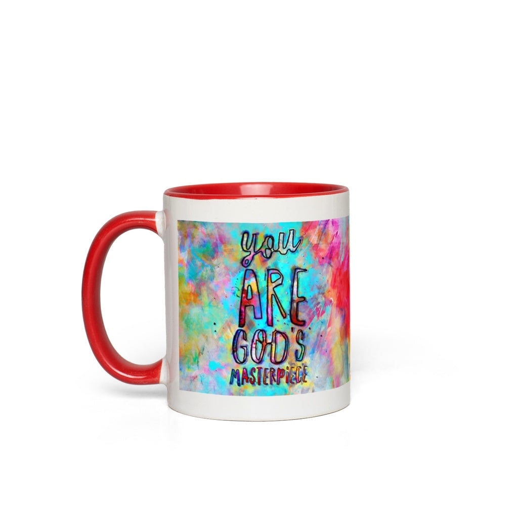 You are God's Masterpiece Interactive Mug canvas print in room setting - interactive art by Ivan Guaderrama