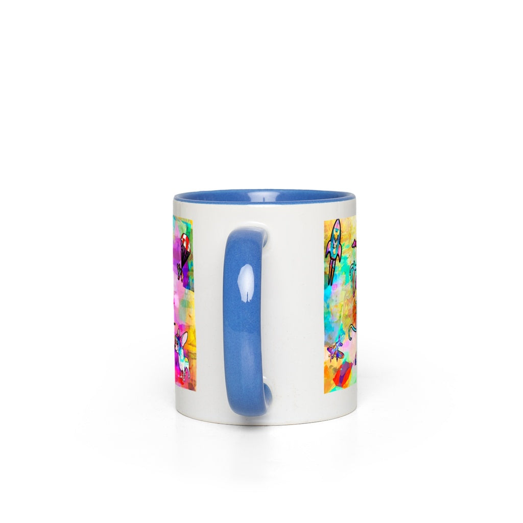 Today I Choose Joy Interactive Mug canvas print in room setting - interactive art by Ivan Guaderrama